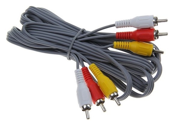 

Кабель аудио/видео Smartbuy Ka233, 3xrca(M)-3xrca(m), 3 м, серый