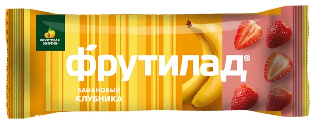 Фрутилад С бананом и клубникой на основе высококачественного бананового пюре Фруктовая Энергия