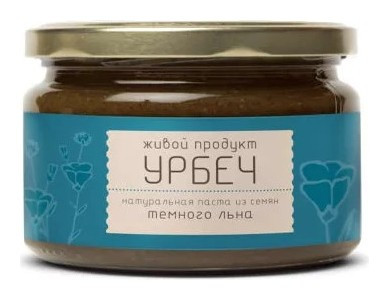 Паста Урбеч из семян темного льна Живой продукт