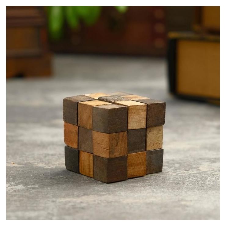 

Головоломка из дерева "Кубик" ,5х5,5х5, см