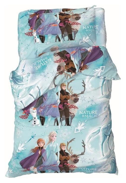 

Детское постельное белье 1,5 сп "Nature Is Magical" холодное сердце 143*215 см, 150*214 см, 50*70 см -1 шт, Голубой