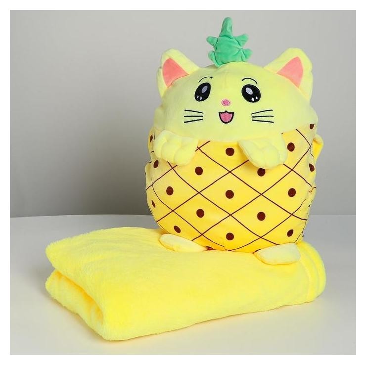 

Мягкая игрушка Кошечка, с пледом
