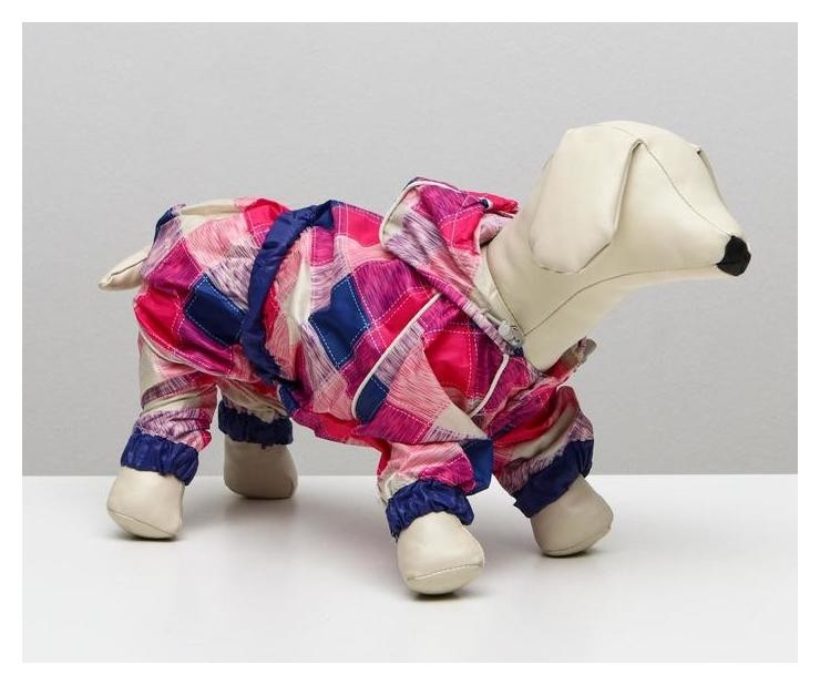 

Комбинезон демисезонный с отверстием для поводка, 22 (ДС 55, ОШ 48, ОГ 71 см), розовый