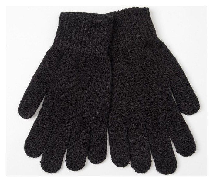 Перчатки мужские термо, цвет чёрный, размер 24-26