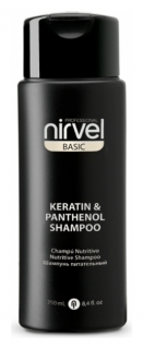 Шампунь питательный с кератином и пантенолом для сухих, ломких и поврежденных волос Keratin & Panthenol Shampoo Nirvel
