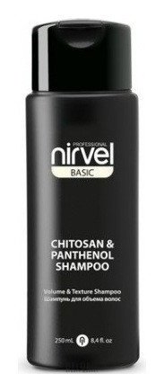 Шампунь для объема тонких и безжизненных волос с хитозаном и пантенолом Shampoo Volume & Texture Chitosan & Pantenol Nirvel BASIC
