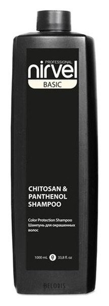Шампунь для объема тонких и безжизненных волос с хитозаном и пантенолом Shampoo Volume & Texture Chitosan & Pantenol Nirvel BASIC