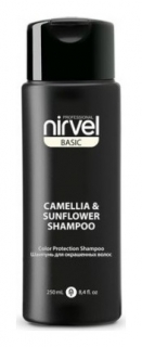 Шампунь-восстановление для окрашенных волос с экстрактом камелии и подсолнечника Shampoo Color Protection Camellia & Sunflower Nirvel