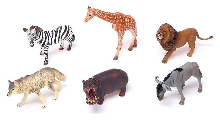 Набор животных Звери африки, 6 фигурок