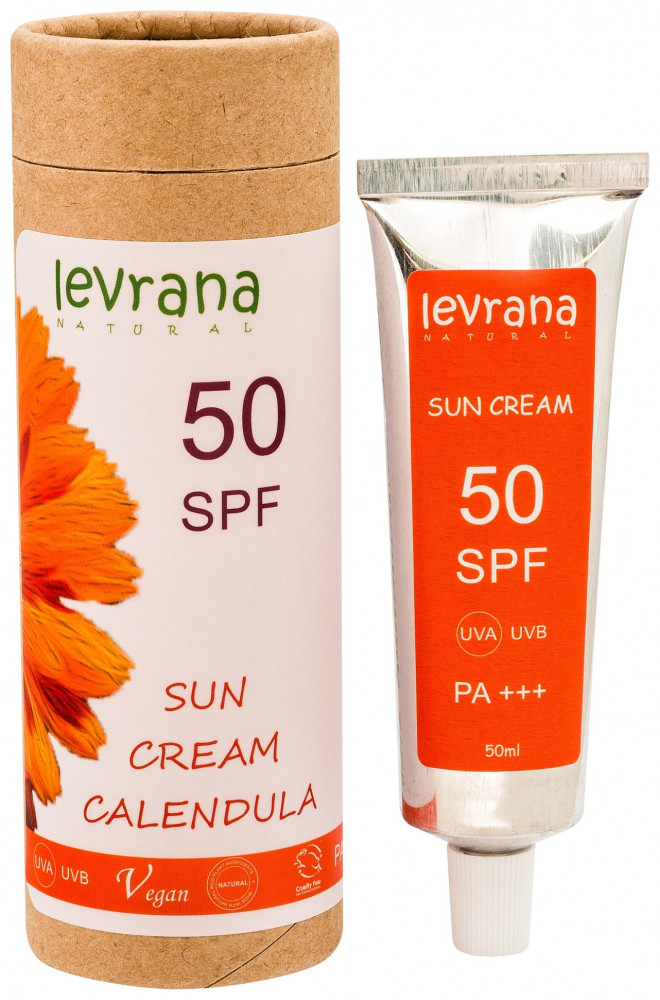 Солнцезащитный крем для тела Календула 50SPF Levrana