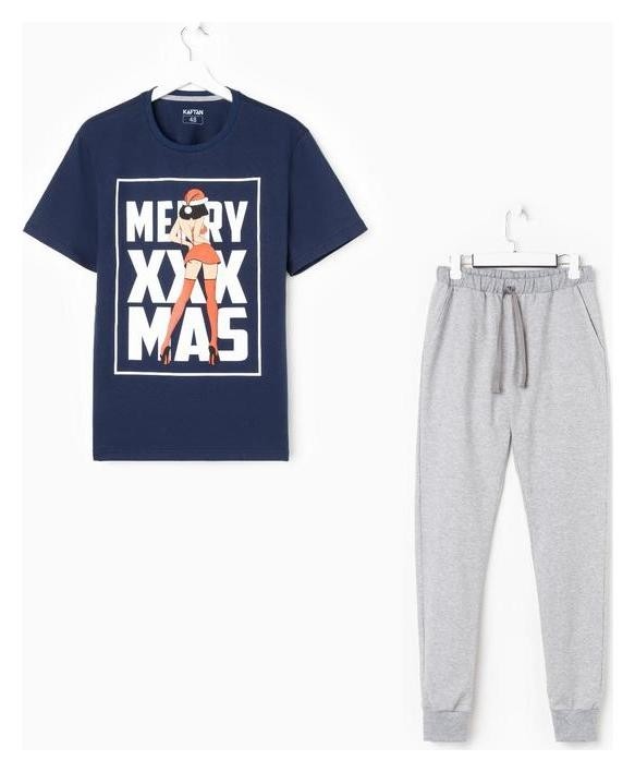 

Пижама мужская Kaftan "X-mas" р, Серый