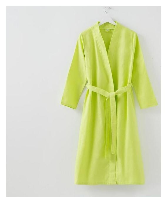 Халат вафельный женский удлинённый «Экономь и Я» размер 46-48 Зелёный  Экономь и Я