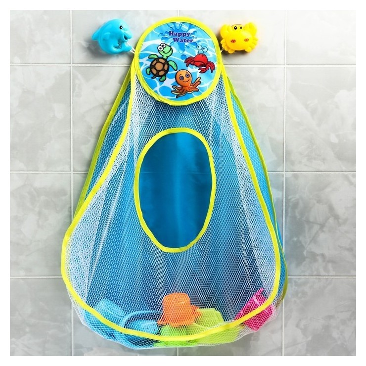 

Сетка для хранения игрушек «Прибери игрушки 2», на присоске