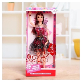 Кукла модель шарнирная "Алла" в платье 
