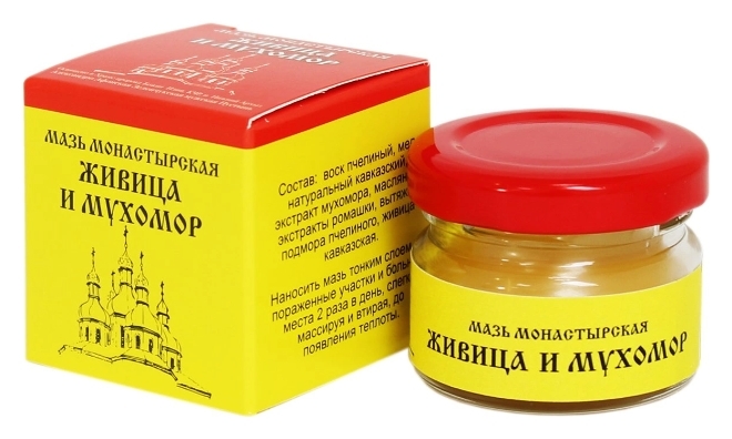 

Мазь Монастырская Живица с мухомором премиум