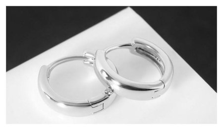 Серьги-кольца "Минимализм" тонкая линия, цвет серебро отзывы
