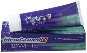 Зубная паста отбеливающая Нежная мята Blend-a-med