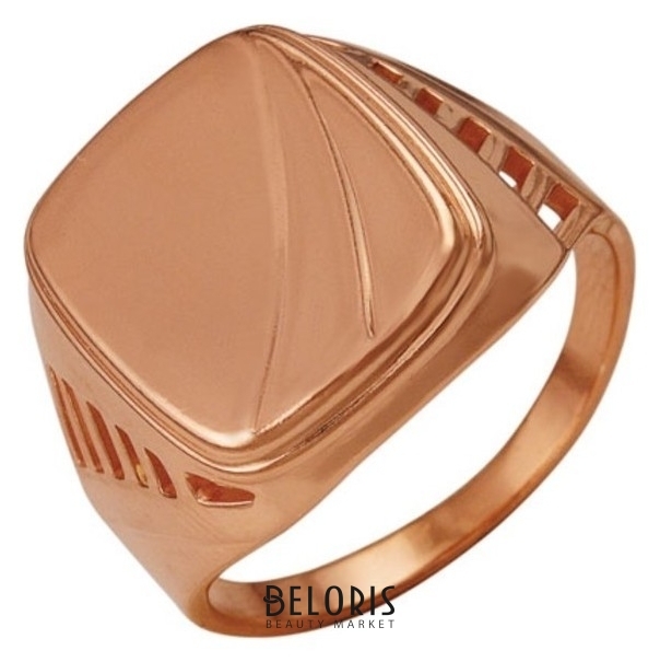Кольцо позолота Перстень мужской, 20,5 размер Красная пресня