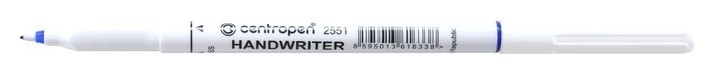 

Ручка капиллярная Centropen 2551 0,5 мм синяя "Handwriter", трехгранная