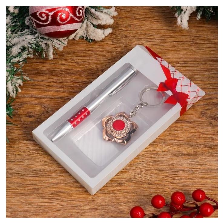 

Набор подарочный 2в1 (Ручка, брелок)