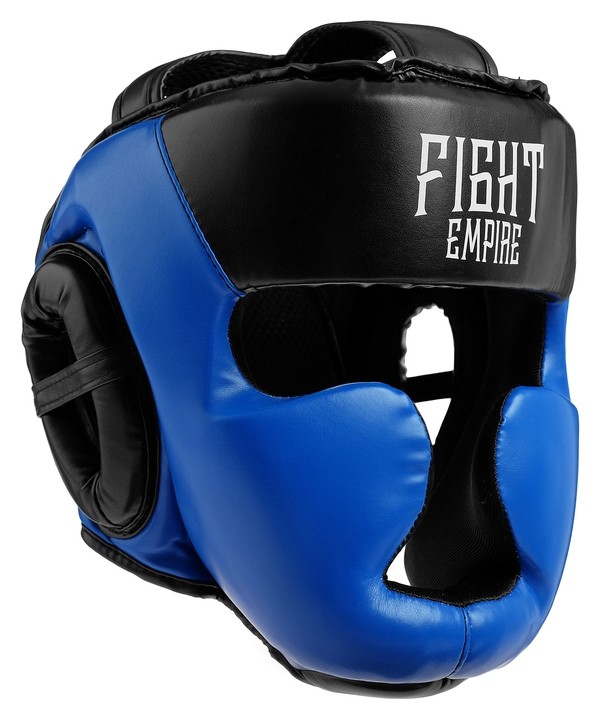 Шлем боксёрский соревновательный Fight Empire, размер L, цвет синий