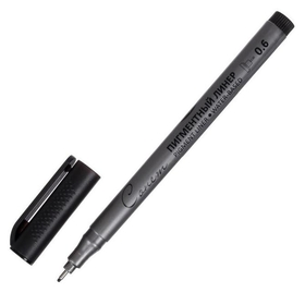 Ручка капиллярная для черчения ЗХК "Сонет" линер 0.6 мм, цвет чёрный Невская палитра