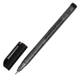 Ручка капиллярная для черчения ЗХК "Сонет" линер 0.3 мм, цвет чёрный Невская палитра