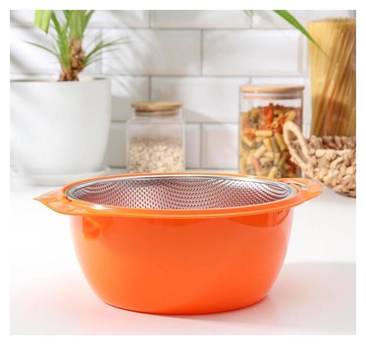 Дуршлаг с миской «Радуга», D=21 см  