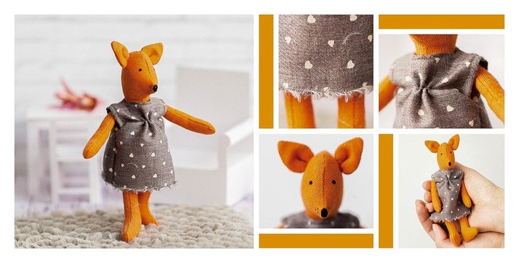 

Игрушка–малютка «Лисичка голди», набор для шитья, 21 × .4 × 0.8 см