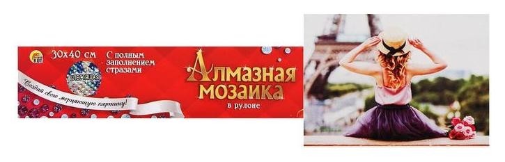 

Алмазная мозаика классическая 30х40 см, без подрамника, с полным заполнением «Незнакомка в париже»