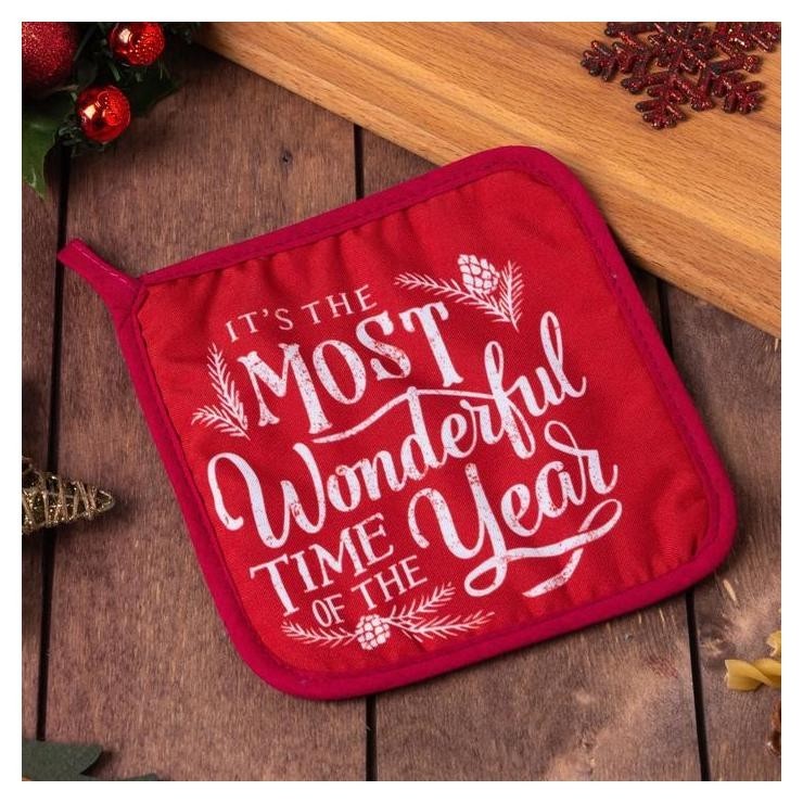 

Прихватка "Wonderful" 17х17 см, Красный