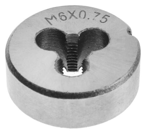 Плашка метрическая Tundra, М6 х 0.75 мм  Tundra