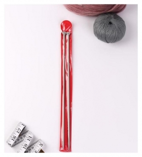 Спицы для вязания, прямые, с тефлоновым покрытием, D = 5 мм, 35 см, 2 шт Арт узор