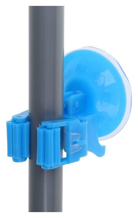 Держатель для уборочного инвентаря на вакуумной присоске, 5,5×5,5×7 см  