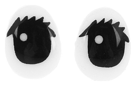 Глаза винтовые с заглушками, набор 4 шт, размер 1 шт: 1,3×1 см 