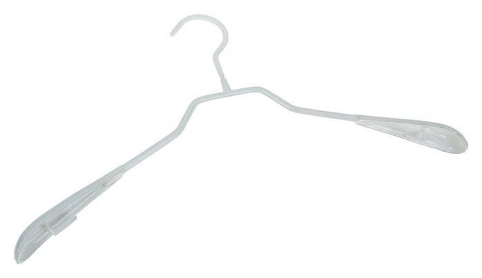 Вешалка-плечики для одежды антискользящая, размер 40-42, цвет белый 