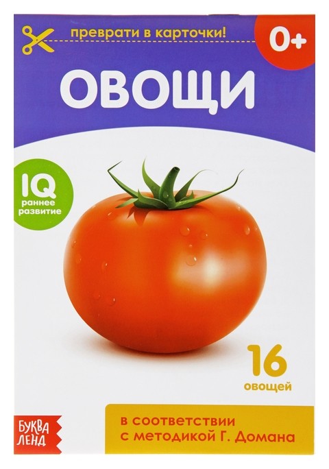 

Обучающая книжка по методике Г. домана «Овощи», 20 стр.