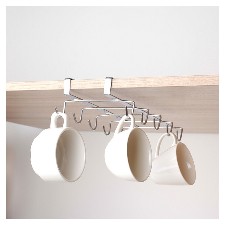 Держатель для кружек подвесной на 10 предметов  Доляна