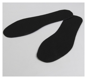 Стельки для обуви, универсальные, 36-45 р-р, пара, цвет чёрный 