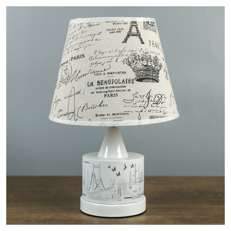 

Лампа настольная Е27 25W "Город" низ подсветка 27х27х39