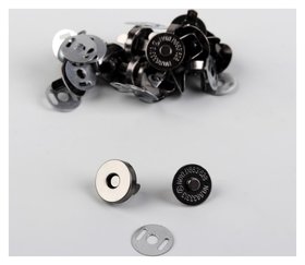 Кнопки магнитные, D = 14 мм, 10 шт, цвет чёрный Арт узор