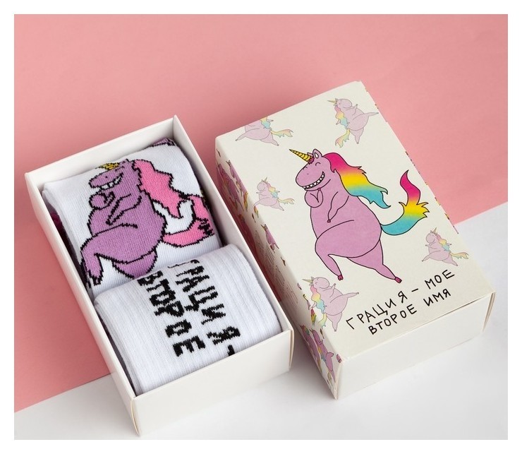 

Набор носков "Грация" 2 пары, р. 36-39 (23-25 см), Белый