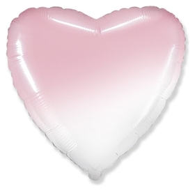 Шар фольгированный 18" «Градиент», сердце, розовый Flexmetal
