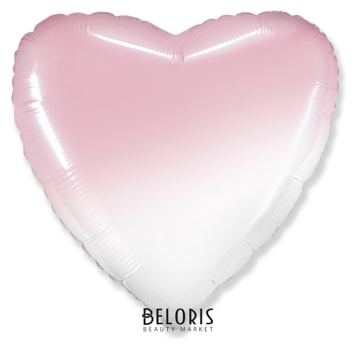 Шар фольгированный 18 «Градиент», сердце, розовый Flexmetal