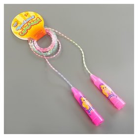 Скакалка детская «Лучше всех», цвет розовый Woow toys