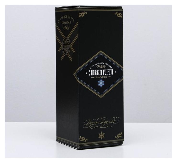 

Коробка складная «Шампанское», 12 х 33,6 х 12 см, Чёрный