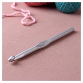 Крючок для вязания, с тефлоновым покрытием, D = 8 мм, 15 см Арт узор