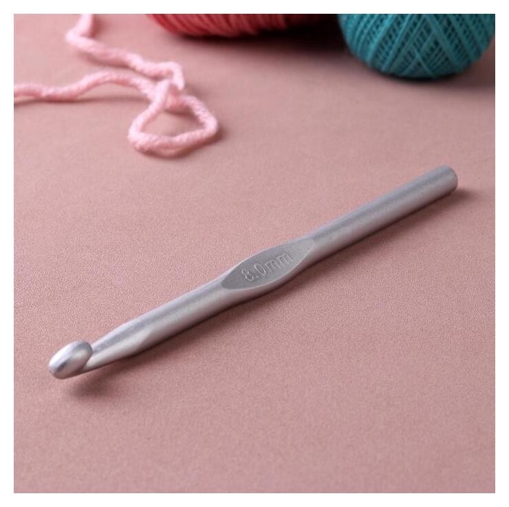 Крючок для вязания, с тефлоновым покрытием, D = 8 мм, 15 см  Арт узор