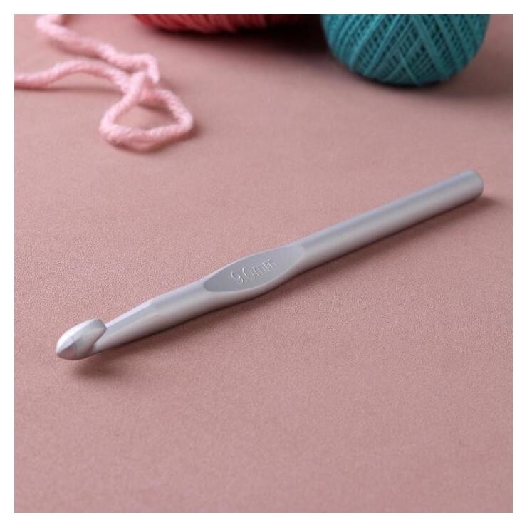 Крючок для вязания, с тефлоновым покрытием, D = 9 мм, 15 см  Арт узор