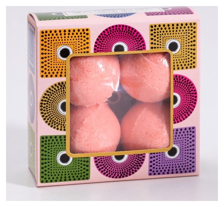 Набор бурлящих шаров для ванн Spa By Lara "Клубника", 160 г (40г* 4шт)  Spa by Lara